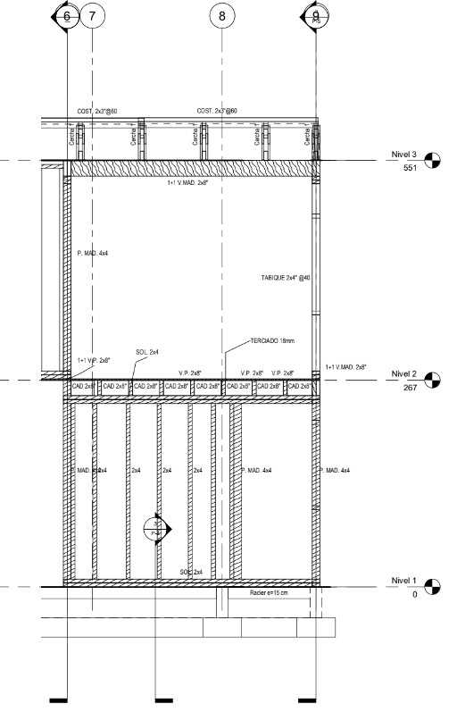 Plano detalle estructural